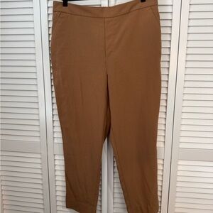 Banana Republic Dark Khaki Stretchy Business Casual Pants Curvy